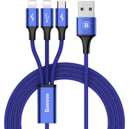 Baseus Rapid Series 3-in-1 Cable Micro Dual Lightning 3A 1.2M image