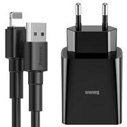 Baseus Speed Mini Dual USB Quick Charger EU 10.5W with USB A to iP 1m Cable image