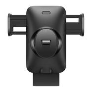 Baseus Wisdom Auto Alignment Car Mount Wireless Charger (QI 15W) (Air Outlet base) Black - CGZX000001 image