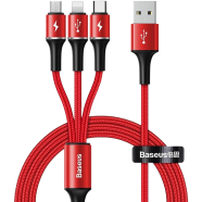 Baseus halo data 3-in-1 cable USB For M L T 3.5A 1.2m - CAMLT-HA09