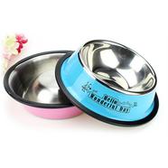 Basics Stainless Steel Pet Cat/Dog Food Bowl 