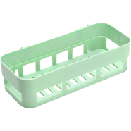 Bathroom Shelf Plastic Toilet Bathroom Vanity Wall Hanging Storage Rack Basket No Trace Stickers icon