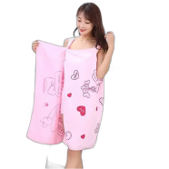 Bathroom Women's Bath Towel Wearable Towel Robe Bath Gown Spa Sling Robe Home Nightwear Microfiber Women's Bathrobe