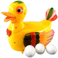 Battery Operated Happy Duck Lay An Egg Toy For Kids With Light and Music (duck_egg_yellow) - Multicolour icon