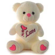 Bear with Heart Emb 25 cm