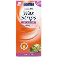 Beauty Formulas Argan Oil Wax Strips Hair Remover Legs and Body - 29426