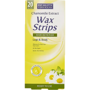 Beauty Formulas Chamomile Wax Strips Hair Remover Legs and Body 20 Strips