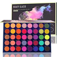 Beauty Glazed Color Vibes Eyeshadow Palette Matte Glitter Eye Shadow Light Purple Eyeshadow Shiny Neon Pigment Makeup Palette