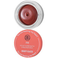 Beauty Glazed Lip and Cheek Mud Double Use Long Lasting Lipgloss Waterproof Lipstick Lightweight Natural Rouge Blusher - 358