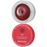 Beauty Glazed Velvet Matte Lipstick Mud Moisturize Waterproof Long Lasting Double Use For Lip And Cheek - 302
