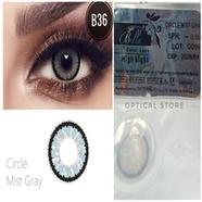 Bella Circle Mist Gray Highlight Color Contact Lens - B36