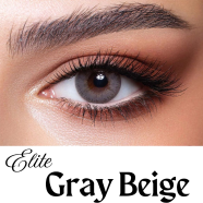 Bella Gray Beige Elite Contact Lens With Kit Box Bella Elite Series