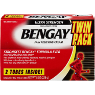 Bengay Ultra Strength Pain Relieving Cream 4-ounce (2 Tubes) 226g