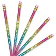 Bensia Rainbow Colour Glitter Barrel pencil 7 pcs