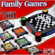 Best Family Games 7 in 1 Board Games Ludo (classic), Ludo (new version), Chess, Draughts, Backgammon, Snakes and ladders goose (213-12)