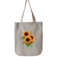 Best Fashionable Canvas Tote Bag With Zipper For Women's - (WT-F067)