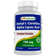 Best Naturals Acetyl L-carnitine And Alpha Lipoic Acid 750 Mg - 120 Capsules -523033406