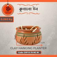 Bhola Mritshilpa Clay Hanging Planter - CHP-R-78-NC-M