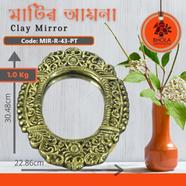 Bhola Mritshilpa Clay Mirror - MIR-R-43-PT