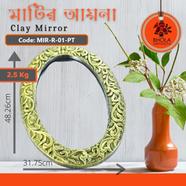 Bhola Mritshilpa Clay Mirror - MIR-R-01-PT