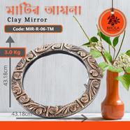 Bhola Mritshilpa Clay Mirror - MIR-R-06-TM