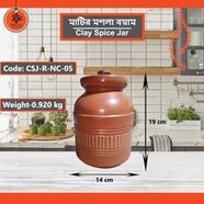 Bhola Mritshilpa Clay Spice jar - CSJ-R-NC-05