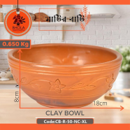 Bhola Mritshilpa Clay Bowl - CB-R-50-NC-XL icon