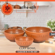 Bhola Mritshilpa Clay Bowl - CB-R-11-NC-Set icon