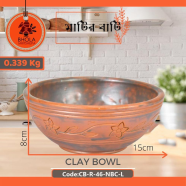 Bhola Mritshilpa Clay Bowl - CB-R-46-NBC-L icon