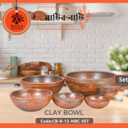 Bhola Mritshilpa Clay Bowl - CB-R-13-NBC-Set icon