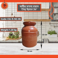 Bhola Mritshilpa Clay Spice jar - CSJ-R-NC-06 icon