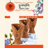 Bhola Mritshilpa Flower Vase - FV-R-15-NC-Set