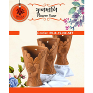 Bhola Mritshilpa Flower Vase - FV-R-15-NC-Set