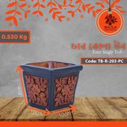 Bhola Mritshilpa Four Angle Tub - TB-R-203-PC