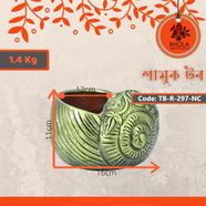 Bhola Mritshilpa Snail Designed Tub - TB-R-297-NC