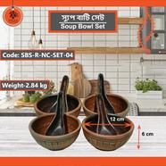 Bhola Mritshilpa Soup Bowl Set - SBS-R-NC-04