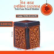 Bhola Mritshilpa Tub Cum Pencil Holder - TCPH-R-24-PC