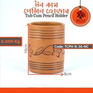 Bhola Mritshilpa Tub Cum Pencil Holder - TPCH-R-36-NC