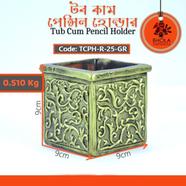 Bhola Mritshilpa Tub Cum Pencil Holder - TPCH-R-25-GR