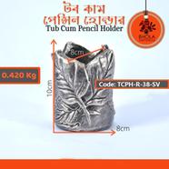 Bhola Mritshilpa Tub Cum Pencil Holder - TPCH-R-38-SV