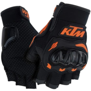 Bike Riding Half Finger KTM Gloves Black - 1 Pair icon