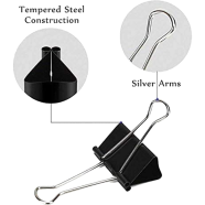 Binder Clips,Paper Clip Black 1Box