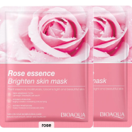 Bioaqua Rose Essence Sheet Mask - 25 gm (Pack of 2) - 296625009368005