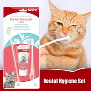 Bioline Dental Hygiene Set For Cats Bioline Toothpaste And Toothbrushset For Cats Cheese Flavour icon