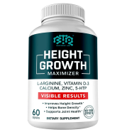 Bioteque Lab Height Growth Maximizer, Calcium, Vitamin D3 And Zinc Blend Pills, Bone Growth Supplement For Kids And Teens - 60 Capsules -523122239