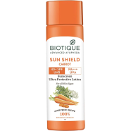 Biotique Bio Carrot Face And Body Sun Lotion Spf 40 Uva Uvb Sunscreen 120ml Indian