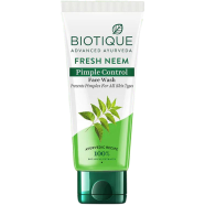 Biotique Fresh Neem Pimple Control Face Wash Prevents Pimples For All Skin Types - 100ml