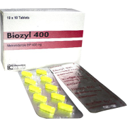 Biozyl 400 mg - 10's Strip Tablet icon