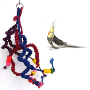 Bird Cradle Toy Ladder Swing Toy Bird Cage Accessories
