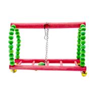 Bird Playground Wooden Bridge Swing For Parrots Budgies/ Parrot